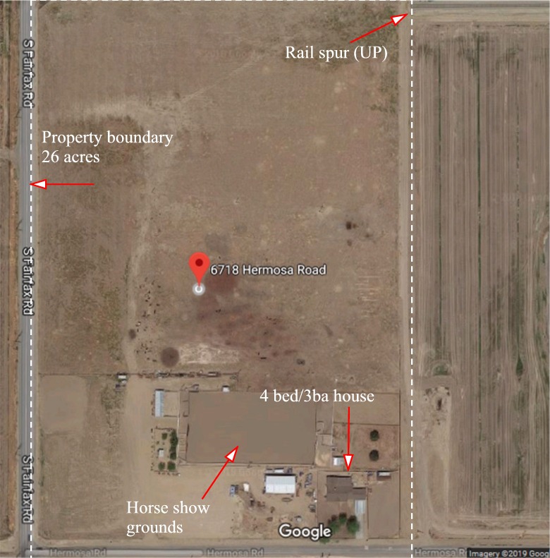 Area Map Bakersfield close view marked up